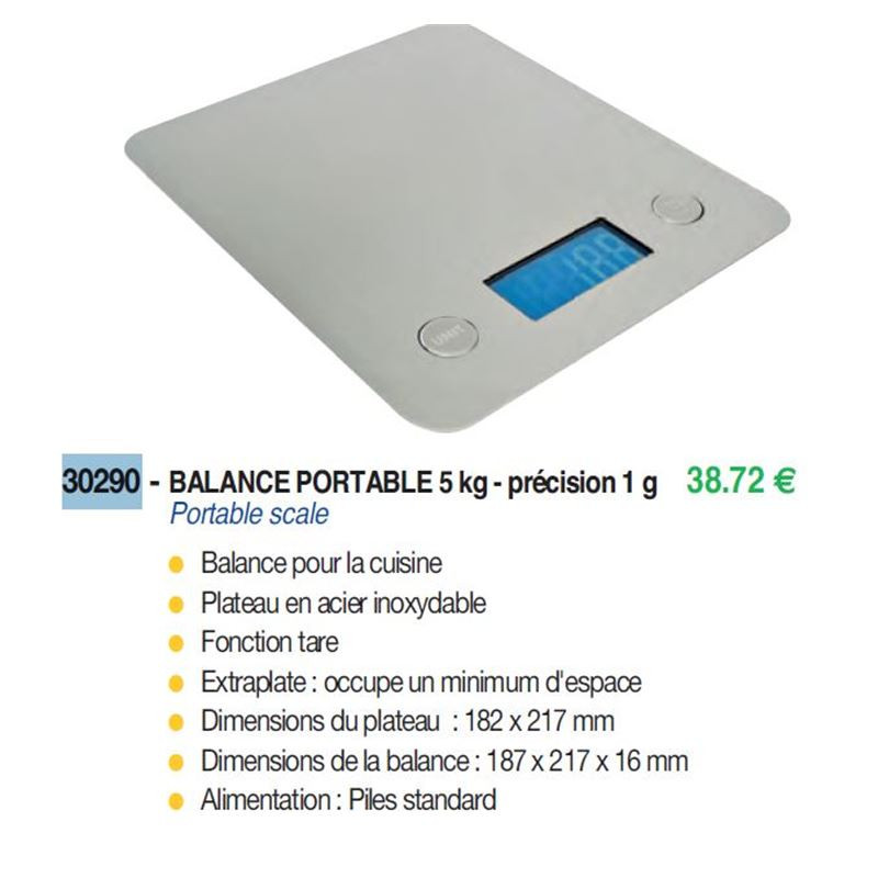 BALANCE PORTABLE 5KG - DIM...