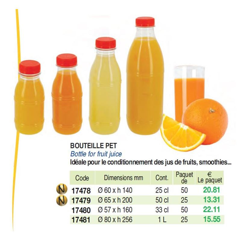 BOUTEILLE PET 50CL