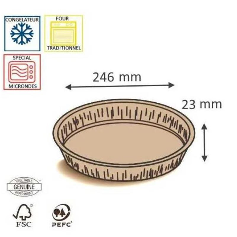 MOULE CUISSON PAPIER TO 247