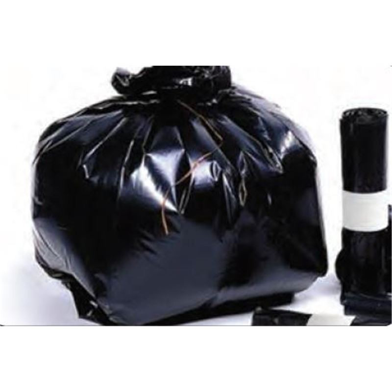 Rouleau de 10 sacs poubelle 150L noir 70µ PLG