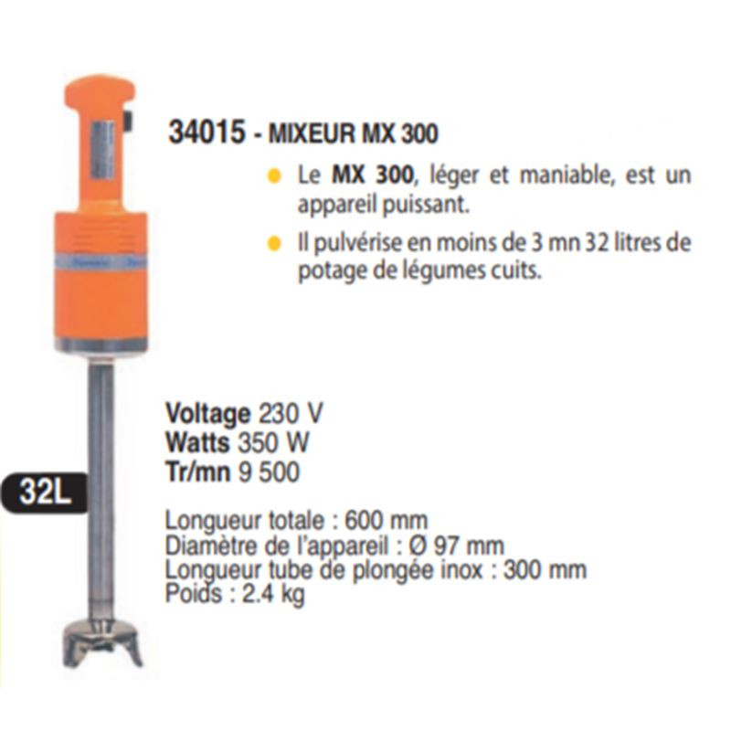 MIXEUR  MX 300   - 230 V-...