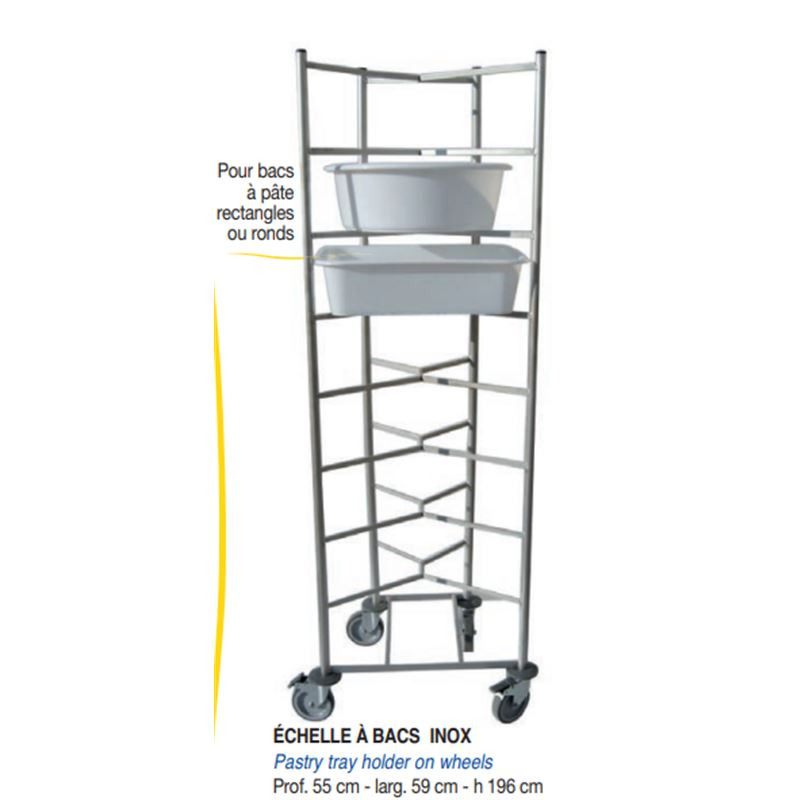 ECHELLE A BACS INOX