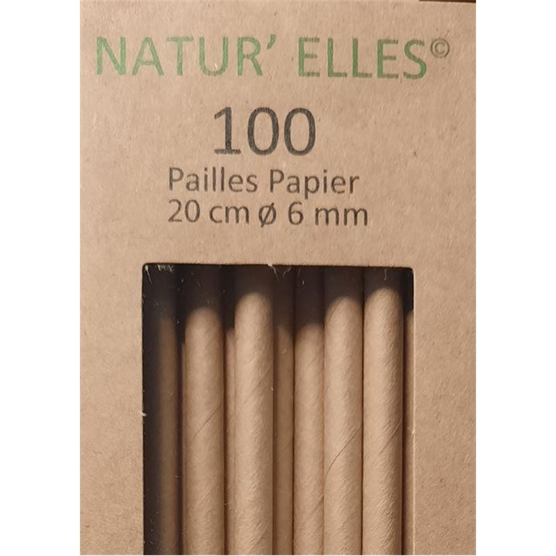 PAILLE RIGIDE PAPIER KRAFT...
