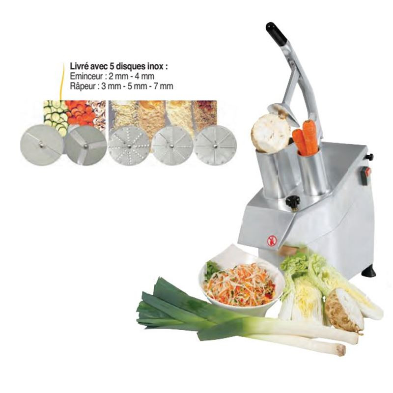 COUPE-LEGUMES 5 DISQUES INOX