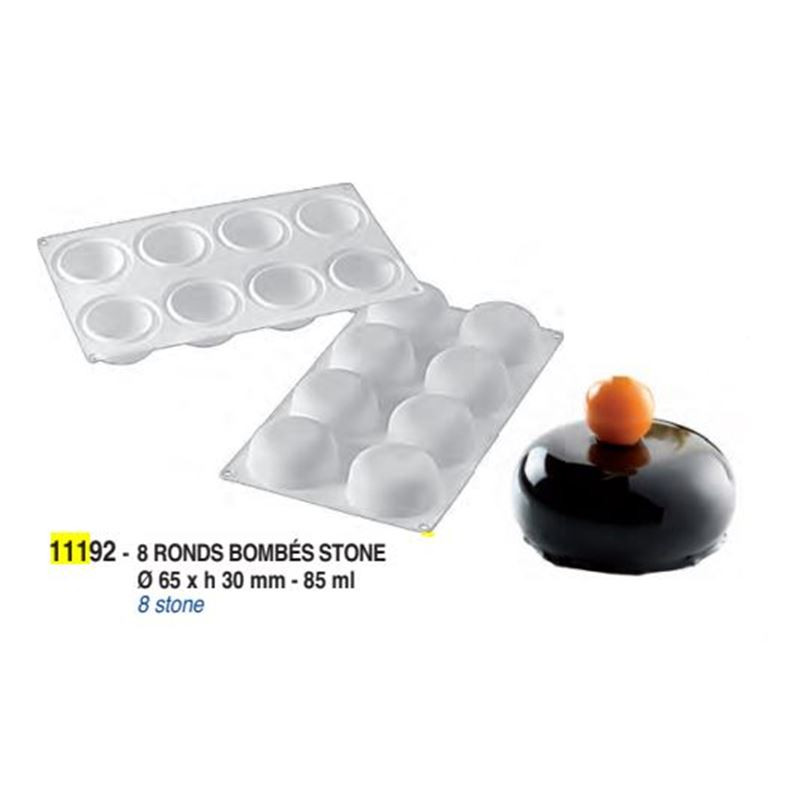 MOULES SILICONE 8 RONDS...