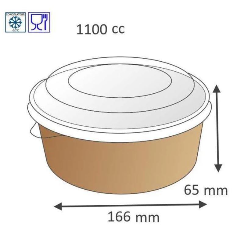 BOL SALADE ROND EN CARTON...